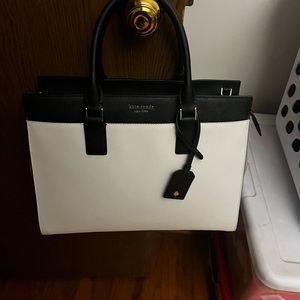Kate Spade Two-Tone Black and White Cameron Satchel